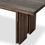 Featuring Railay Stained Toasted Brown Outdoor Dining Table by Four Hands at Amethyst Home. Expertly crafted with durability in mind, the Railay Stained Toasted Brown Outdoor Dining Table offers the perfect blend of style and functionality. With its sturdy design and ample surface space, this dining table is perfect for outdoor gatherings and meals with frie. Amethyst Home provides interior design, new home construction design consulting, vintage area rugs, and lighting in the Monterey metro area.
