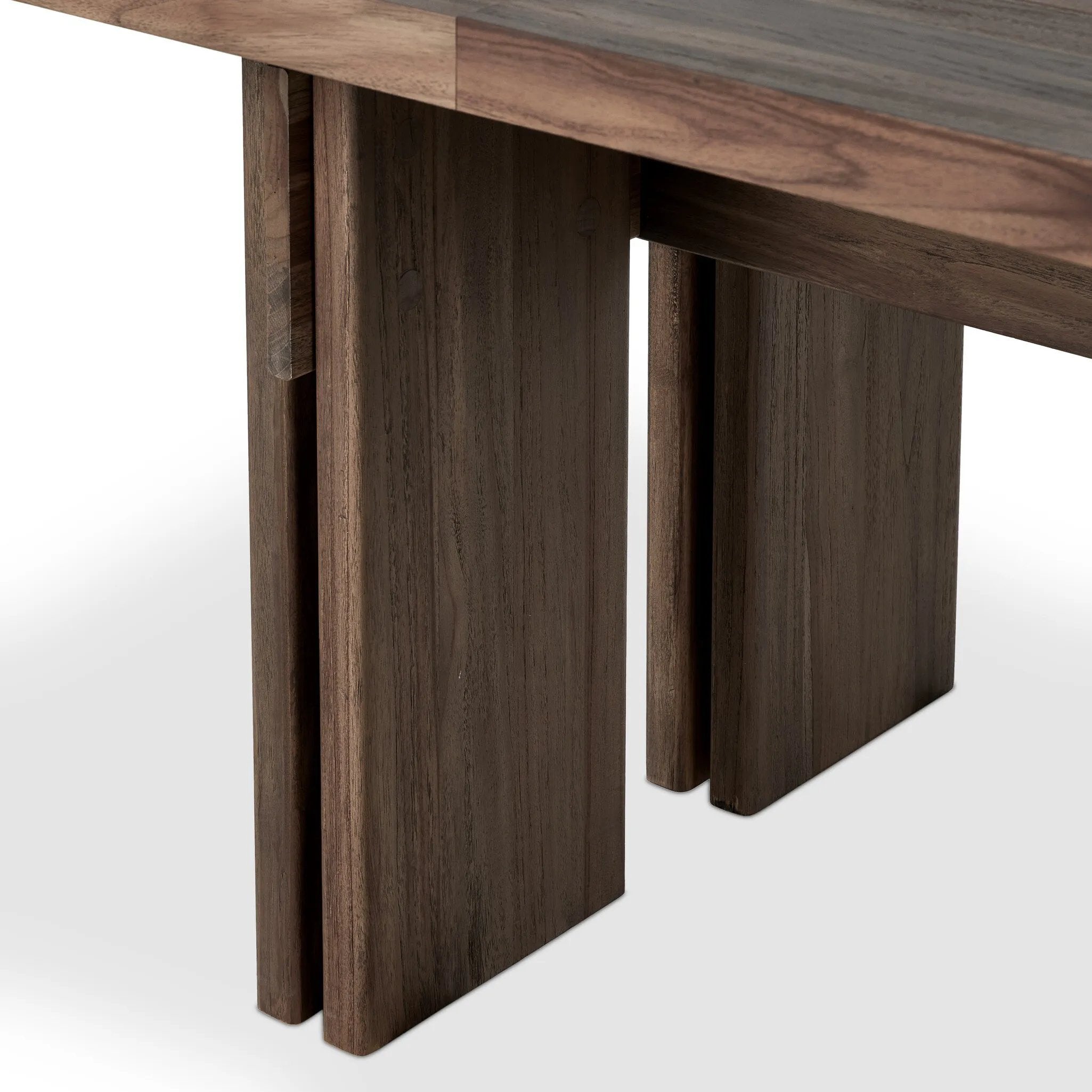 Featuring Railay Stained Toasted Brown Outdoor Dining Table by Four Hands at Amethyst Home. Expertly crafted with durability in mind, the Railay Stained Toasted Brown Outdoor Dining Table offers the perfect blend of style and functionality. With its sturdy design and ample surface space, this dining table is perfect for outdoor gatherings and meals wit. Amethyst Home provides interior design, new home construction design consulting, vintage area rugs, and lighting in the Salt Lake City metro area.
