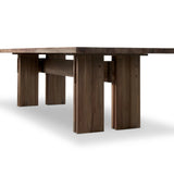 Featuring Railay Stained Toasted Brown Outdoor Dining Table by Four Hands at Amethyst Home. Expertly crafted with durability in mind, the Railay Stained Toasted Brown Outdoor Dining Table offers the perfect blend of style and functionality. With its sturdy design and ample surface space, this dining table is perfect for outdoor gatherings and meals with fri. Amethyst Home provides interior design, new home construction design consulting, vintage area rugs, and lighting in the San Diego metro area.