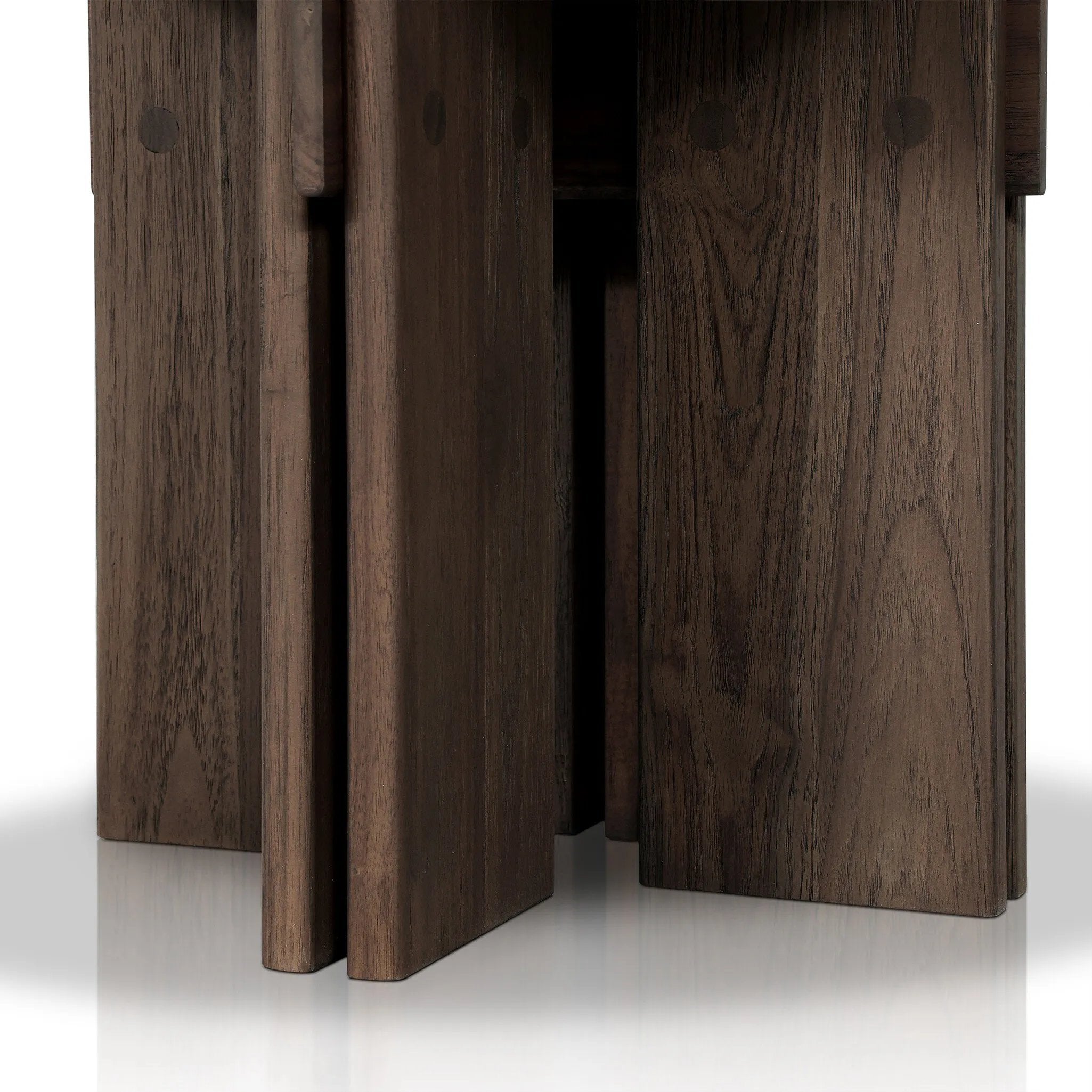 Featuring Railay Stained Toasted Brown Outdoor End Table by Four Hands at Amethyst Home. Introducing the Railay Stained Toasted Brown Outdoor End Table, the perfect complement to your outdoor space. With its durable construction and stylish design, this end table is ready to withstand the elements and provide a functional and beautiful option for your outdo. Amethyst Home provides interior design, new home construction design consulting, vintage area rugs, and lighting in the Charlotte metro area.