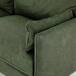 Featuring Reese Eden Sage Sofa by Four Hands at Amethyst Home. Effortlessly on-trend. Two-cushion seating of sage top-grain leather, with knife-edge pillows and welted track arms. Almond-finished legs taper for a modern touch atop mid-century influence.Overall Dimensions: 76.00"w x 35.00"d x 32.75"hWeight : 110.89 lbsMaterials: Top Grain Leather, Poplar Ply. Amethyst Home provides interior design, new home construction design consulting, vintage area rugs, and lighting in the San Diego metro area.