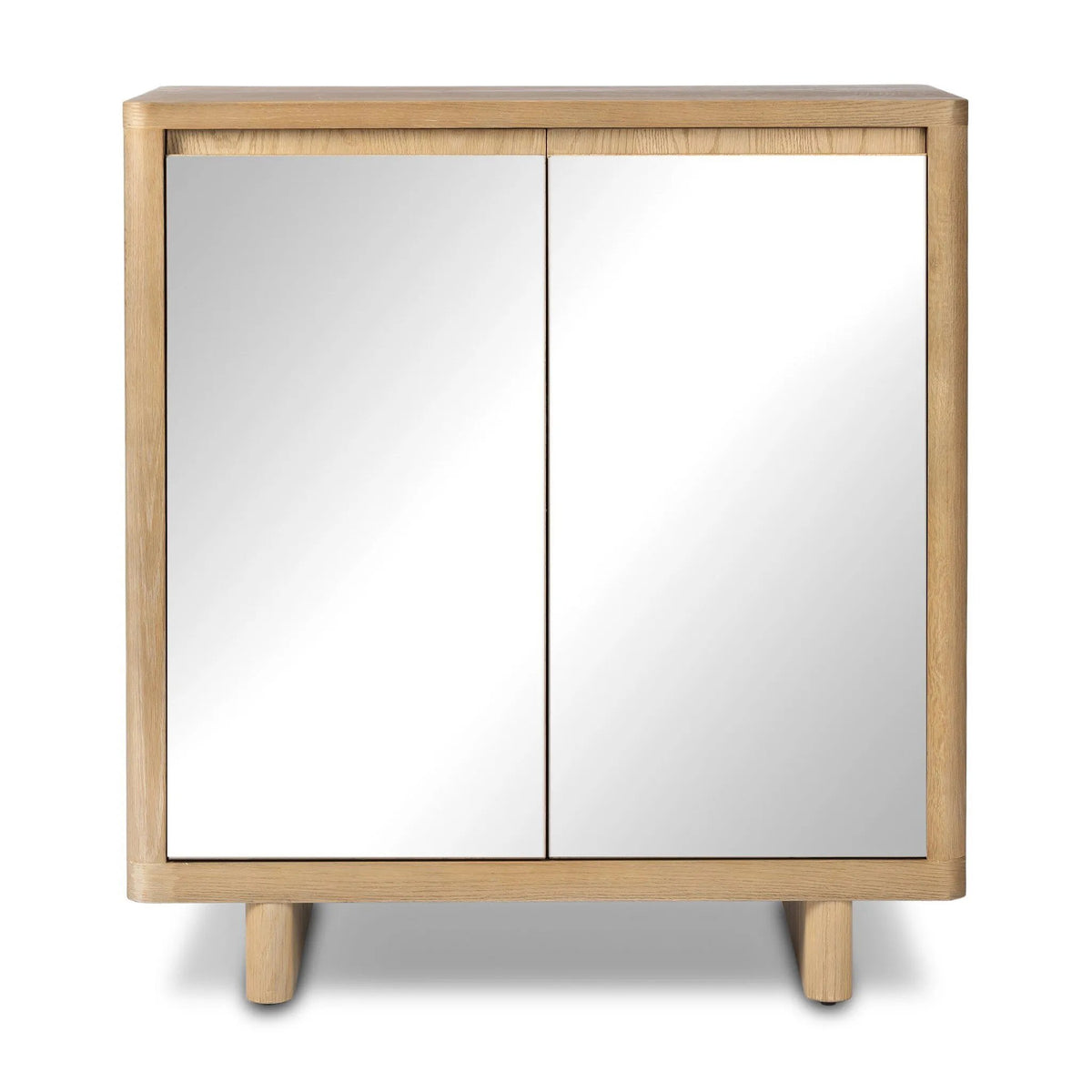 Reneen Bar Cabinet - Blonde Oak | shipping 10/25/2025