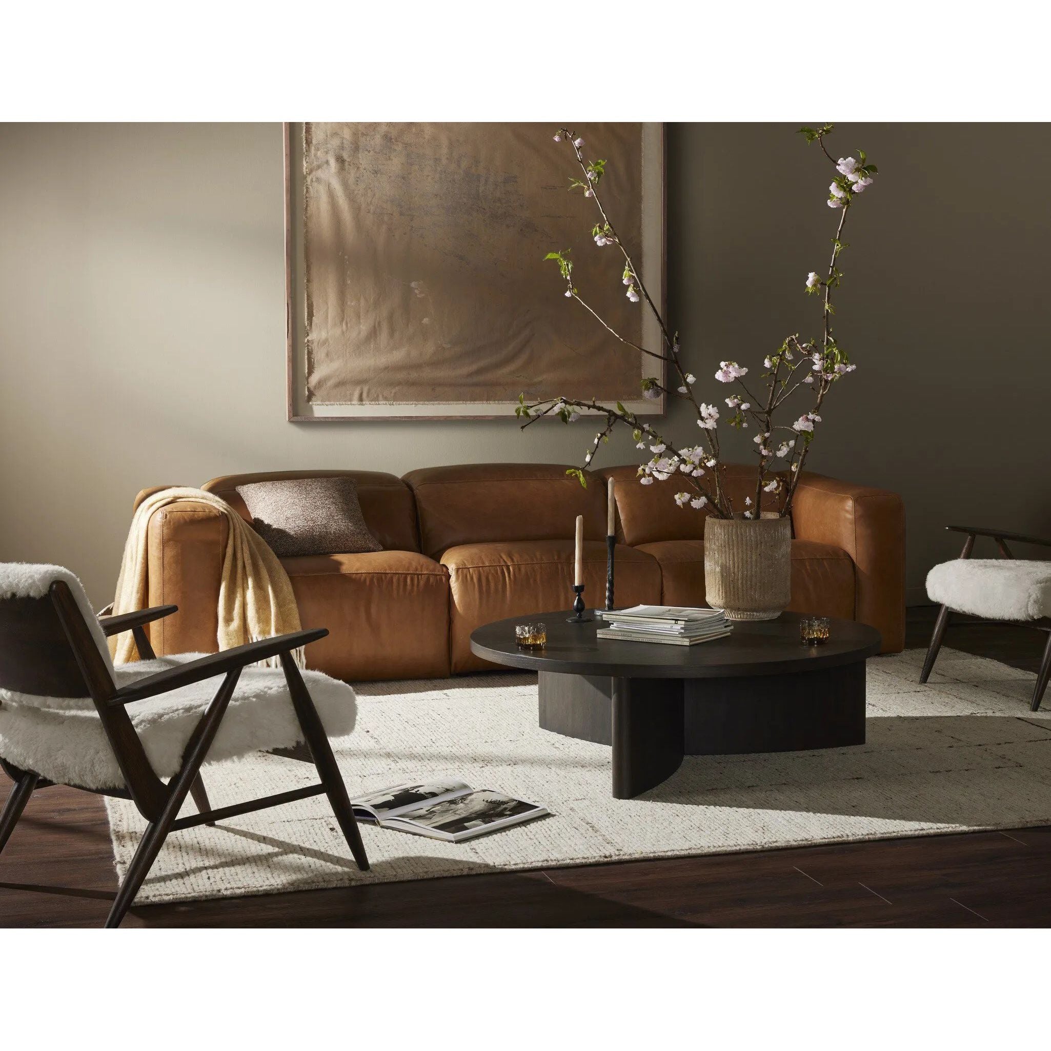 Based in Austin, Texas, abstract-expressionist painter Tyler Guinn looks to texture and organic sensibility to shape his wide variety of works, from geometric pieces and flowing landscapes to mark making and automatic writing. Handmade in Austin, Texas Amethyst Home provides interior design, new home construction design consulting, vintage area rugs, and lighting in the Seattle metro area.