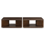 A coffee table crafted of solid mango with a warm brown finish. Simple, modern shaping to easily suit a range of styles and spaces. Great alone or paired.As lovers of organic modern aesthetics at Amethyst, we love the designer inspired Rico Coffee Table - Warm Brown Mango. Amethyst Home provides interior design, new home construction design consulting, vintage area rugs, and lighting in the Park City metro area.