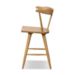 Featuring Ripley Sandy Oak Bar + Counter Stool by Four Hands at Amethyst Home. A fresh, bar-style take on mid-century Windsor seating, featuring a bowed, sculptural silhouette and soft black finish to highlight the natural grain of weathered oak.Bar StoolOverall Dimensions: 20.50"w x 20.50"d x 42.50"hWeight: 17.64 lbsCounter StoolOverall Dimensions: 20.50"w x. Amethyst Home provides interior design, new home construction design consulting, vintage area rugs, and lighting in the Houston metro area.