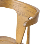 Featuring Ripley Sandy Oak Bar + Counter Stool by Four Hands at Amethyst Home. A fresh, bar-style take on mid-century Windsor seating, featuring a bowed, sculptural silhouette and soft black finish to highlight the natural grain of weathered oak.Bar StoolOverall Dimensions: 20.50"w x 20.50"d x 42.50"hWeight: 17.64 lbsCounter StoolOverall Dimensions: 20.50. Amethyst Home provides interior design, new home construction design consulting, vintage area rugs, and lighting in the Kansas City metro area.