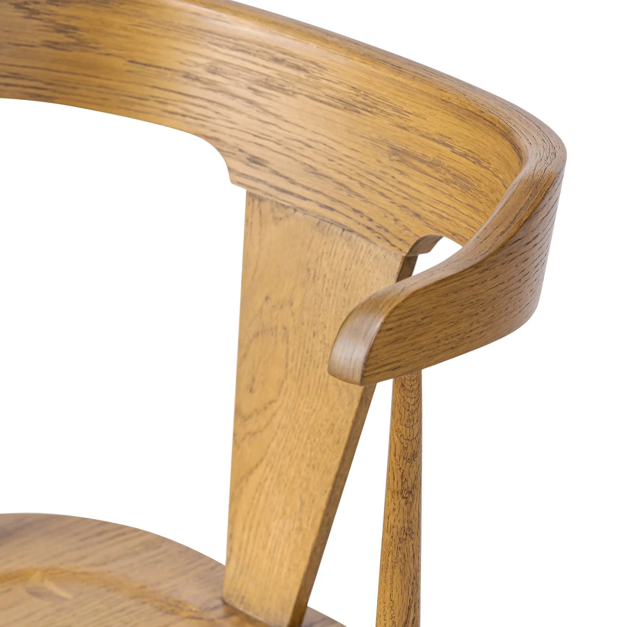 Featuring Ripley Sandy Oak Bar + Counter Stool by Four Hands at Amethyst Home. A fresh, bar-style take on mid-century Windsor seating, featuring a bowed, sculptural silhouette and soft black finish to highlight the natural grain of weathered oak.Bar StoolOverall Dimensions: 20.50"w x 20.50"d x 42.50"hWeight: 17.64 lbsCounter StoolOverall Dimensions: 20.50. Amethyst Home provides interior design, new home construction design consulting, vintage area rugs, and lighting in the Kansas City metro area.