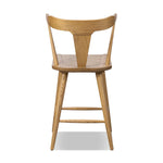 Featuring Ripley Sandy Oak Bar + Counter Stool by Four Hands at Amethyst Home. A fresh, bar-style take on mid-century Windsor seating, featuring a bowed, sculptural silhouette and soft black finish to highlight the natural grain of weathered oak.Bar StoolOverall Dimensions: 20.50"w x 20.50"d x 42.50"hWeight: 17.64 lbsCounter StoolOverall Dimensions: 20.50"w. Amethyst Home provides interior design, new home construction design consulting, vintage area rugs, and lighting in the Park City metro area.