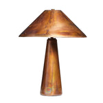 Featuring Romani Iridescent Acid Wash Table Lamp by Four Hands at Amethyst Home. With a burnished, iridescent finish from top to bottom, this gleaming table lamp has a standout presence that makes any room shine.Overall Dimensions: 22.00"w x 22.00"d x 26.50"hWeight : 20.37 lbsMaterials : Stainless Steel. Amethyst Home provides interior design, new home construction design consulting, vintage area rugs, and lighting in the Charlotte metro area.