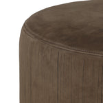 Fringe benefits. Nubuck leather fringe brings both movement and a hint of playfulness to this perfectly sized ottoman.As fans of clean materials at Amethyst, we love the nature inspired Rooney Ottoman - Nubuck Cigar. This item pairs well with other brands such as Four Hands and is perfect for wabi sabi homes Amethyst Home provides interior design, new home construction design consulting, vintage area rugs, and lighting in the San Diego metro area.