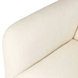 Designed with a shelter-style silhouette, this swivel chair wraps around for a seamless sit. The showstopping wood fluting adds textural contrast and organic appeal to the 360-degree swivel.As fans of clean aesthetics at Amethyst, we love the nature inspired Rory Swivel Chair - Laughlin Bone. Amethyst Home provides interior design, new home construction design consulting, vintage area rugs, and lighting in the Salt Lake City metro area.