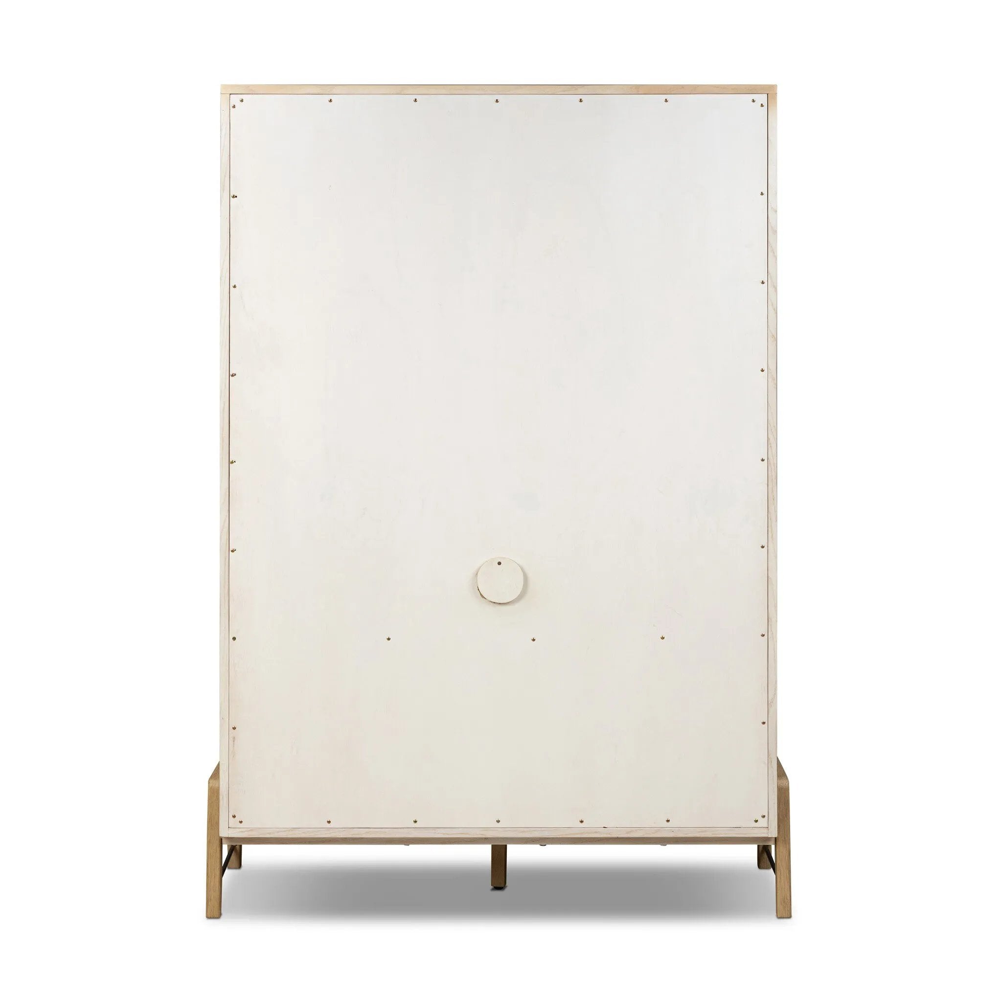 Accented with iron hardware wrapped in tan top-grain leather, light-finished oak veneer forms a clean silhouette with plenty of storage. Outset legs add an element of interest.As fans of wabi sabi materials at Amethyst, we love the optimistic inspired Rosedale Cabinet - Yucca Oak Veneer. Amethyst Home provides interior design, new home construction design consulting, vintage area rugs, and lighting in the Alpharetta metro area.