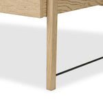 Featuring Rosedale Yucca Oak Veneer Executive Desk by Four Hands at Amethyst Home. Accented with iron hardware wrapped in tan top-grain leather, light-finished oak crafts shapes a clean silhouette. Vary-sized drawers offer plenty of storage, while outset legs bring a design-forward touch.Overall Dimensions: 72.75"w x 30.00"d x 30.00"hWeight : 202.82 lbsMateri. Amethyst Home provides interior design, new home construction design consulting, vintage area rugs, and lighting in the Houston metro area.