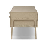 Featuring Rosedale Yucca Oak Veneer Executive Desk by Four Hands at Amethyst Home. Accented with iron hardware wrapped in tan top-grain leather, light-finished oak crafts shapes a clean silhouette. Vary-sized drawers offer plenty of storage, while outset legs bring a design-forward touch.Overall Dimensions: 72.75"w x 30.00"d x 30.00"hWeight : 202.82 lbsMa. Amethyst Home provides interior design, new home construction design consulting, vintage area rugs, and lighting in the Kansas City metro area.
