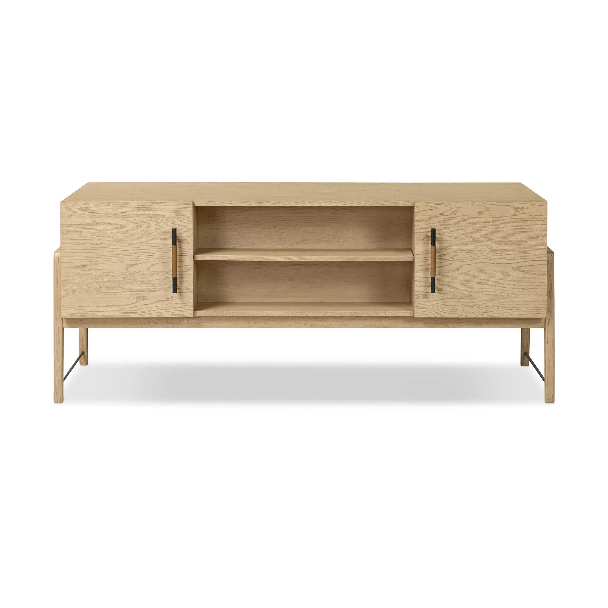 Featuring Rosedale Yucca Oak Veneer Executive Desk by Four Hands at Amethyst Home. Accented with iron hardware wrapped in tan top-grain leather, light-finished oak crafts shapes a clean silhouette. Vary-sized drawers offer plenty of storage, while outset legs bring a design-forward touch.Overall Dimensions: 72.75"w x 30.00"d x 30.00"hWeight : 202.82 lbs. Amethyst Home provides interior design, new home construction design consulting, vintage area rugs, and lighting in the Winter Garden metro area.