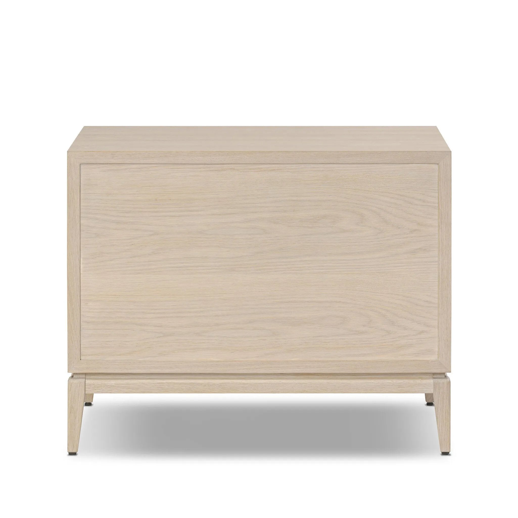 Elevate your bedside storage with a nightstand of light, natural oak. A smooth top pairs with three drawer fronts of woven paper cord for a clean, Scandinavian-inspired look that will work into your bedroom collection beautifully Amethyst Home provides interior design, new home construction design consulting, vintage area rugs, and lighting in the Calabasas metro area.