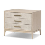Elevate your bedside storage with a nightstand of light, natural oak. A smooth top pairs with three drawer fronts of woven paper cord for a clean, Scandinavian-inspired look that will work into your bedroom collection beautifully Amethyst Home provides interior design, new home construction design consulting, vintage area rugs, and lighting in the Des Moines metro area.