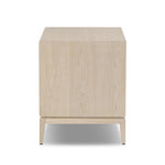 Elevate your bedside storage with a nightstand of light, natural oak. A smooth top pairs with three drawer fronts of woven paper cord for a clean, Scandinavian-inspired look that will work into your bedroom collection beautifully Amethyst Home provides interior design, new home construction design consulting, vintage area rugs, and lighting in the Tampa metro area.
