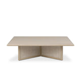 Featuring Rosenell Natural Oak Veneer Square Coffee Table by Four Hands at Amethyst Home. Anchor your living space with a squared coffee table of light, natural oak. A smooth top pairs with a panel-style base of woven paper cord for a clean, Scandinavian-inspired look that will work into your collection beautifully. Overall Dimensions: 55.00"w x 55.00"d x 15.0. Amethyst Home provides interior design, new home construction design consulting, vintage area rugs, and lighting in the Dallas metro area.