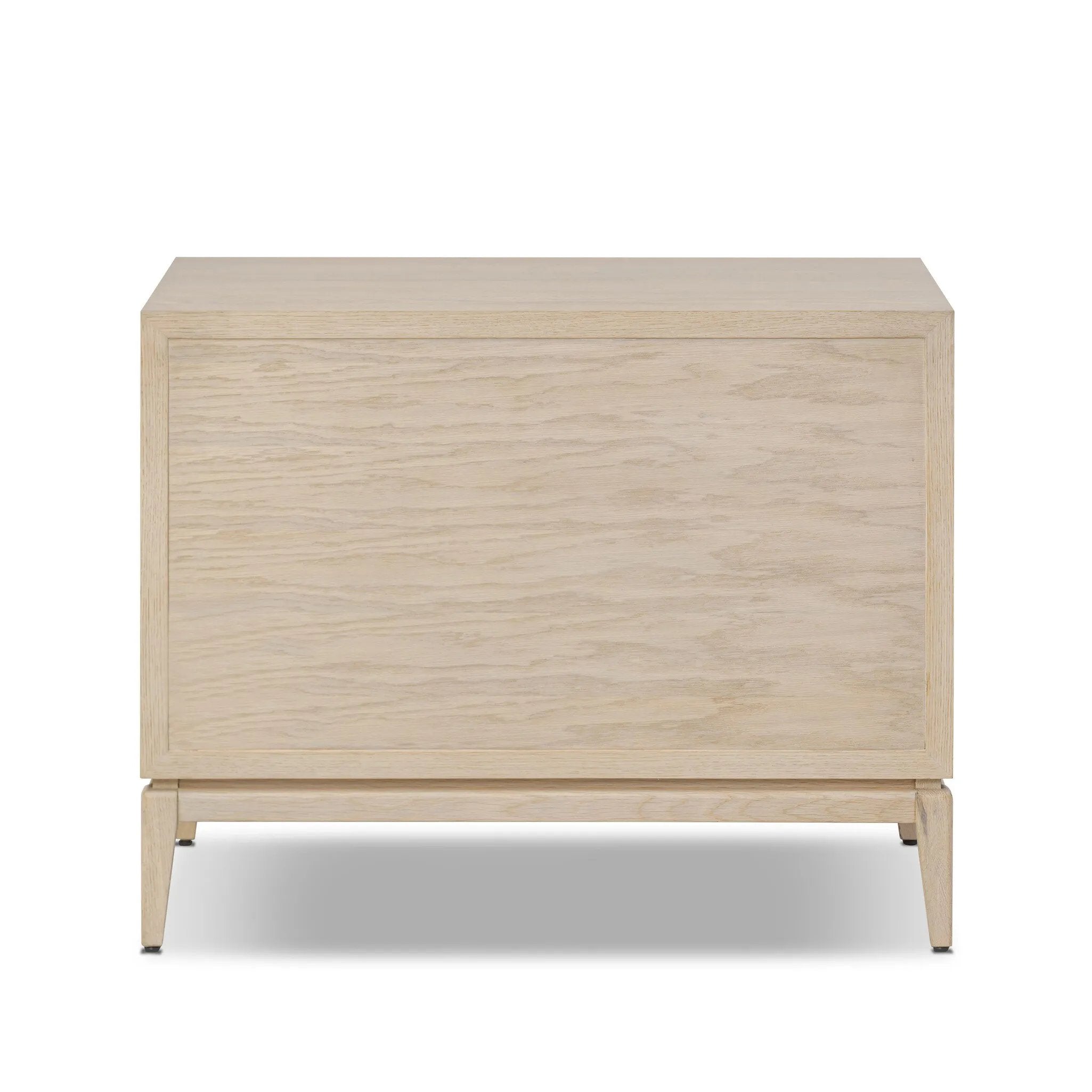 Elevate your bedside storage with a nightstand of light, natural oak. A smooth top pairs with a single drawer front of woven paper cord for a clean, Scandinavian-inspired look that will work into your bedroom collection beautifully Amethyst Home provides interior design, new home construction design consulting, vintage area rugs, and lighting in the Calabasas metro area.