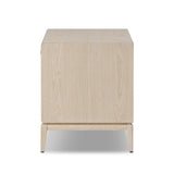 Elevate your bedside storage with a nightstand of light, natural oak. A smooth top pairs with a single drawer front of woven paper cord for a clean, Scandinavian-inspired look that will work into your bedroom collection beautifully Amethyst Home provides interior design, new home construction design consulting, vintage area rugs, and lighting in the Des Moines metro area.