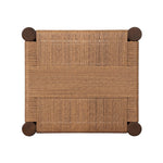 Mixed materials elevate this outdoor stool. Alternating weave patterns add texture and visual interest, contrasting with FSC®-certified teak framing. Cover or store indoors during inclement weather and when not in use.As lovers of wabi sabi aesthetics at Amethyst, we love the nature inspired Rothler Outdoor Accent Stool - Textured Sand. Amethyst Home provides interior design, new home construction design consulting, vintage area rugs, and lighting in the Park City metro area.