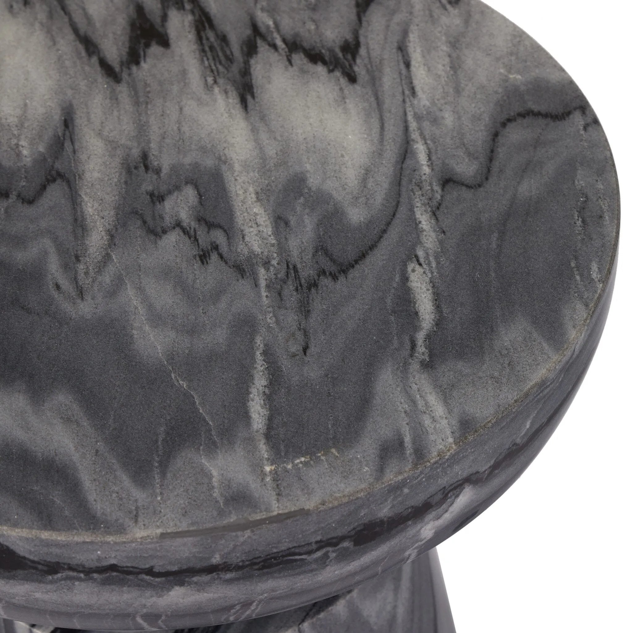 Featuring Rowe Ebony Marble End Table by Four Hands at Amethyst Home. Precise curves add up to modern presence. Bold ebony marble is carved from a single piece of stone and turned on a lathe to form the curves and angles of this end table.Overall Dimensions: 14"W x 14"L x 17.50"H
Collection: MarlowColors: Ebony Marble SolidMaterials: Solid Marble Weight: 9. Amethyst Home provides interior design, new home construction design consulting, vintage area rugs, and lighting in the Des Moines metro area.