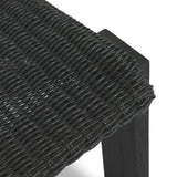 Featuring Roxy Faux Black Hyacinth Outdoor Dining Chair by Four Hands at Amethyst Home. Expertly crafted for outdoor use, the Roxy Faux Black Hyacinth Dining Chair combines style and functionality. Its durable construction makes it perfect for outdoor dining, while its elegant design adds a touch of sophistication to any space. Get ready to elevate your out. Amethyst Home provides interior design, new home construction design consulting, vintage area rugs, and lighting in the Charlotte metro area.