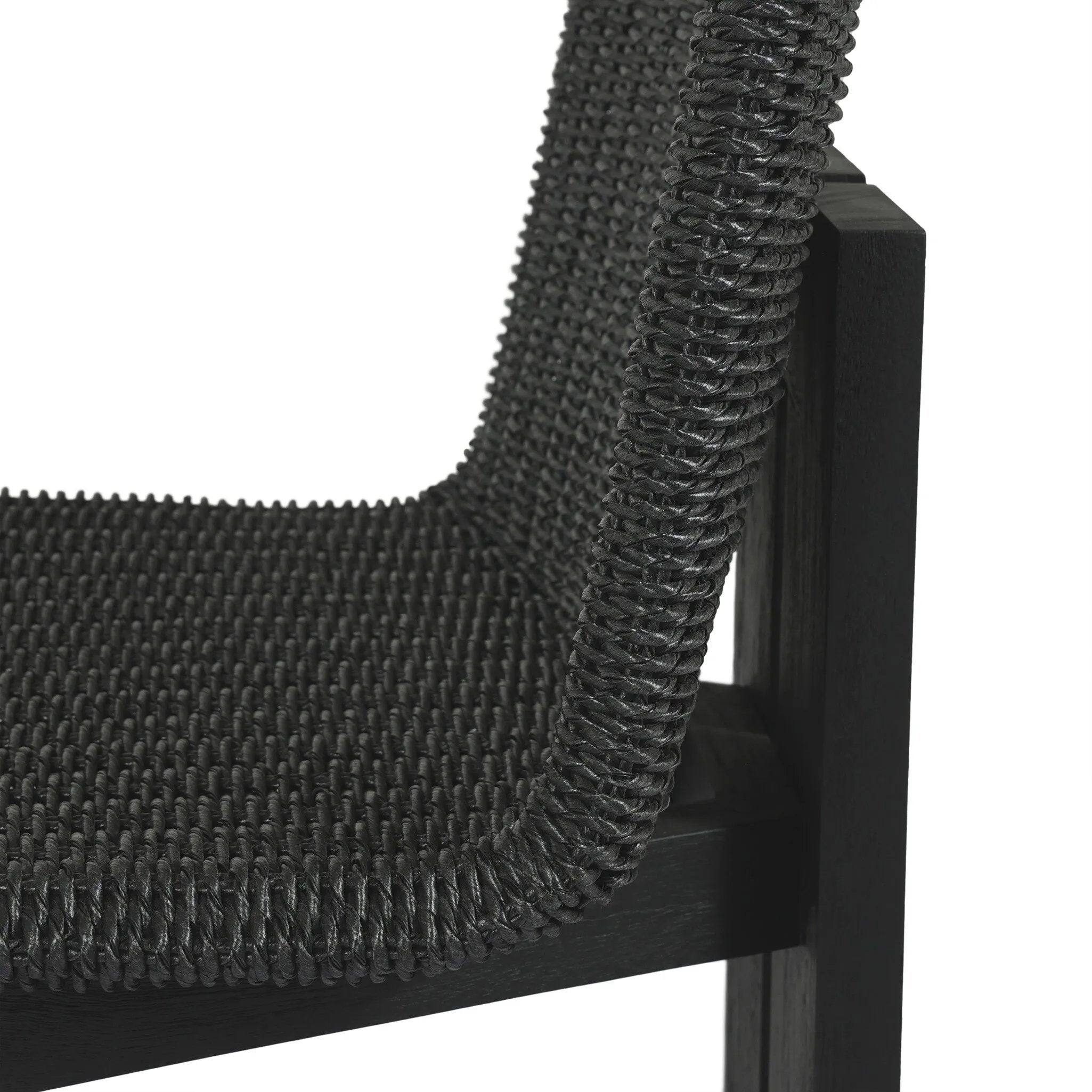 Featuring Roxy Faux Black Hyacinth Outdoor Dining Chair by Four Hands at Amethyst Home. Expertly crafted for outdoor use, the Roxy Faux Black Hyacinth Dining Chair combines style and functionality. Its durable construction makes it perfect for outdoor dining, while its elegant design adds a touch of sophistication to any space. Get ready to elevate your outdoor. Amethyst Home provides interior design, new home construction design consulting, vintage area rugs, and lighting in the Miami metro area.