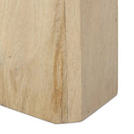 Style this versatile end table virtually anywhere, thanks to its light finish and smaller scale. Made from natural mango with an inset circle of cream-colored marble on top.As enthusiasts of luxe aesthetics at Amethyst, we love the warm modern inspired Rumi End Table. Amethyst Home provides interior design, new home construction design consulting, vintage area rugs, and lighting in the Charlotte metro area.