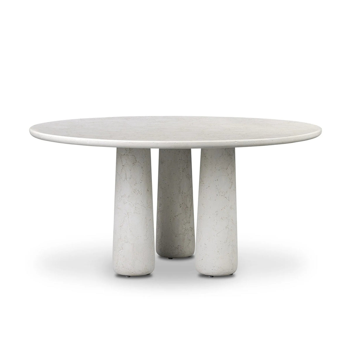 Rye Outdoor Dining Table-60" - Aged White Concrete | shipping 10/10/2025