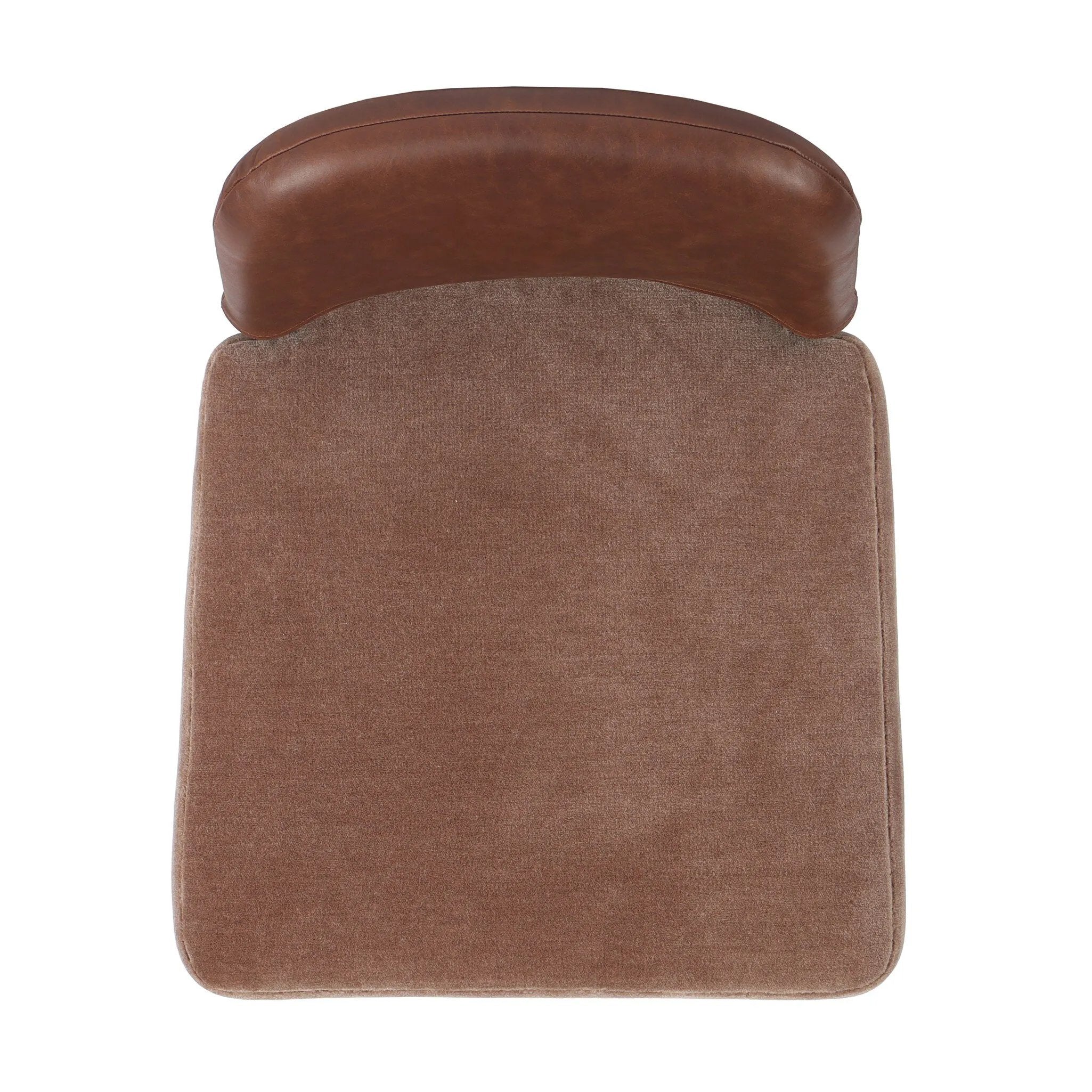 A moody, mixed material stool that stands out. A velvety, wool-blend seat and top-grain leather, seat back are framed by solid ash. Perfectly sized for the counter.As fans of organic modern aesthetics at Amethyst, we love the designer inspired Ryver Stool. Amethyst Home provides interior design, new home construction design consulting, vintage area rugs, and lighting in the Charlotte metro area.