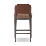 A moody, mixed material stool that stands out. A velvety, wool-blend seat and top-grain leather, seat back are framed by solid ash. Perfectly sized for the counter.As fans of organic modern aesthetics at Amethyst, we love the designer inspired Ryver Stool. Amethyst Home provides interior design, new home construction design consulting, vintage area rugs, and lighting in the Winter Garden metro area.