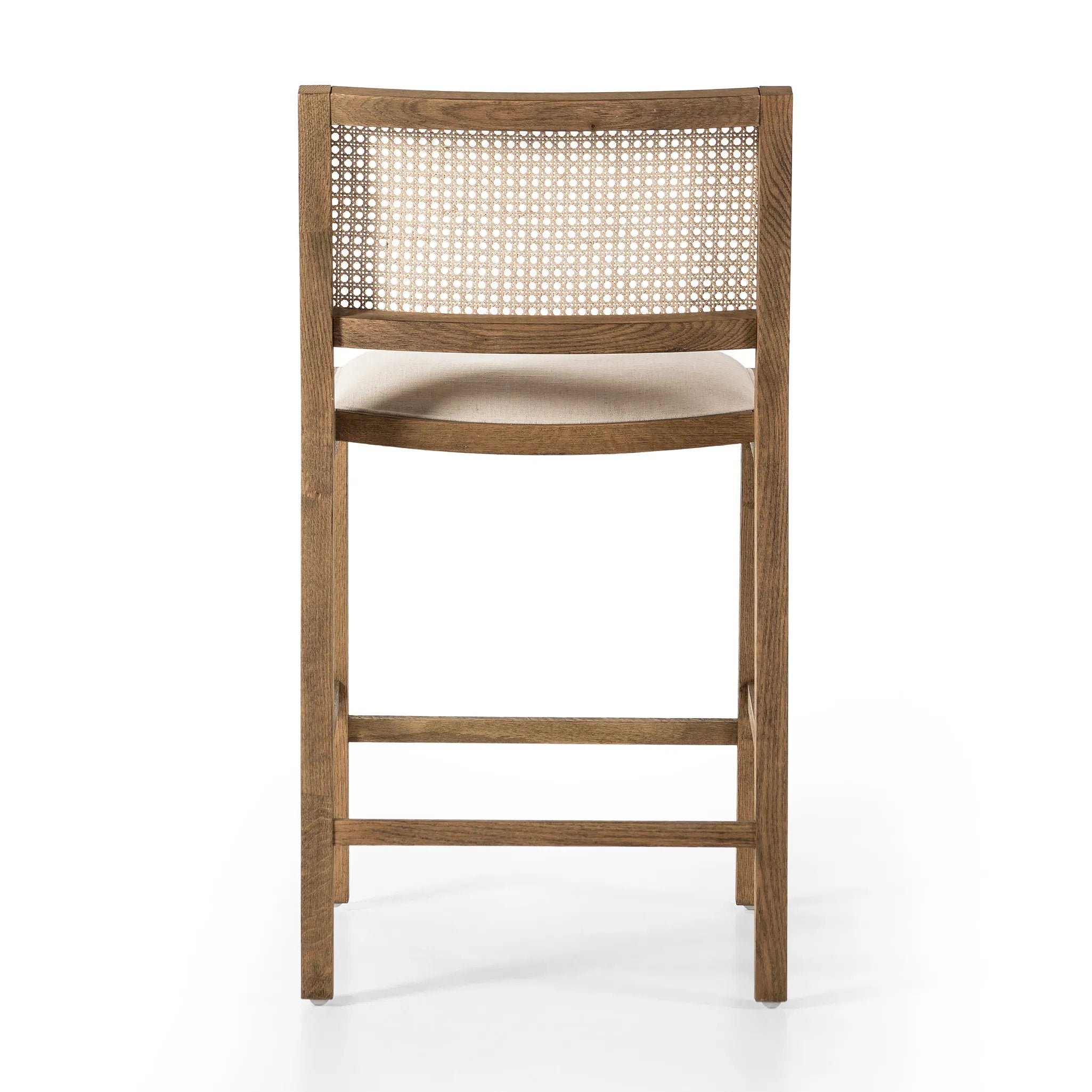 Featuring Sage Savile Flax Bar + Counter Stool by Four Hands at Amethyst Home. Mixed materials make the chair. Solid natural beech wood features a natural cane back for extra texture, while a butterscotch-finished faux leather seat serves total comfort.BarOverall Dimensions: 20.50"w x 23.00"d x 42.50"hWeight: 22.05 lbsCounterOverall Dimensions: 20.50"w x 23.0. Amethyst Home provides interior design, new home construction design consulting, vintage area rugs, and lighting in the Seattle metro area.