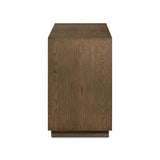 Influenced by contemporary design, this dresser’s simple frame showcases thick brown oak veneer with a tiled oyster cut pattern on the insert panels. Store your favorite clothing in four drawers with minimalist metal pulls.As fans of clean aesthetics at Amethyst, we love the nature inspired Salta 4 Drawer Dresser - Brown Oak Thin Oyster. Amethyst Home provides interior design, new home construction design consulting, vintage area rugs, and lighting in the Omaha metro area.