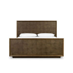 Influenced by contemporary design, this bed’s simple frame showcases thick brown oak veneer with a tiled oyster cut pattern on the inset panels.As enthusiasts of modern materials at Amethyst, we love the designer inspired Salta Bed. This item pairs well with other brands such as Loloi Rugs and is perfect for wabi sabi homes Amethyst Home provides interior design, new home construction design consulting, vintage area rugs, and lighting in the Kansas City metro area.