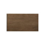 Influenced by contemporary design, this nightstand’s simple frame showcases thick brown oak veneer with a tiled oyster cut pattern on the insert panels. Three drawers with minimalist metal pulls offer ample space for bedside essentials. Amethyst Home provides interior design, new home construction design consulting, vintage area rugs, and lighting in the Dallas metro area.
