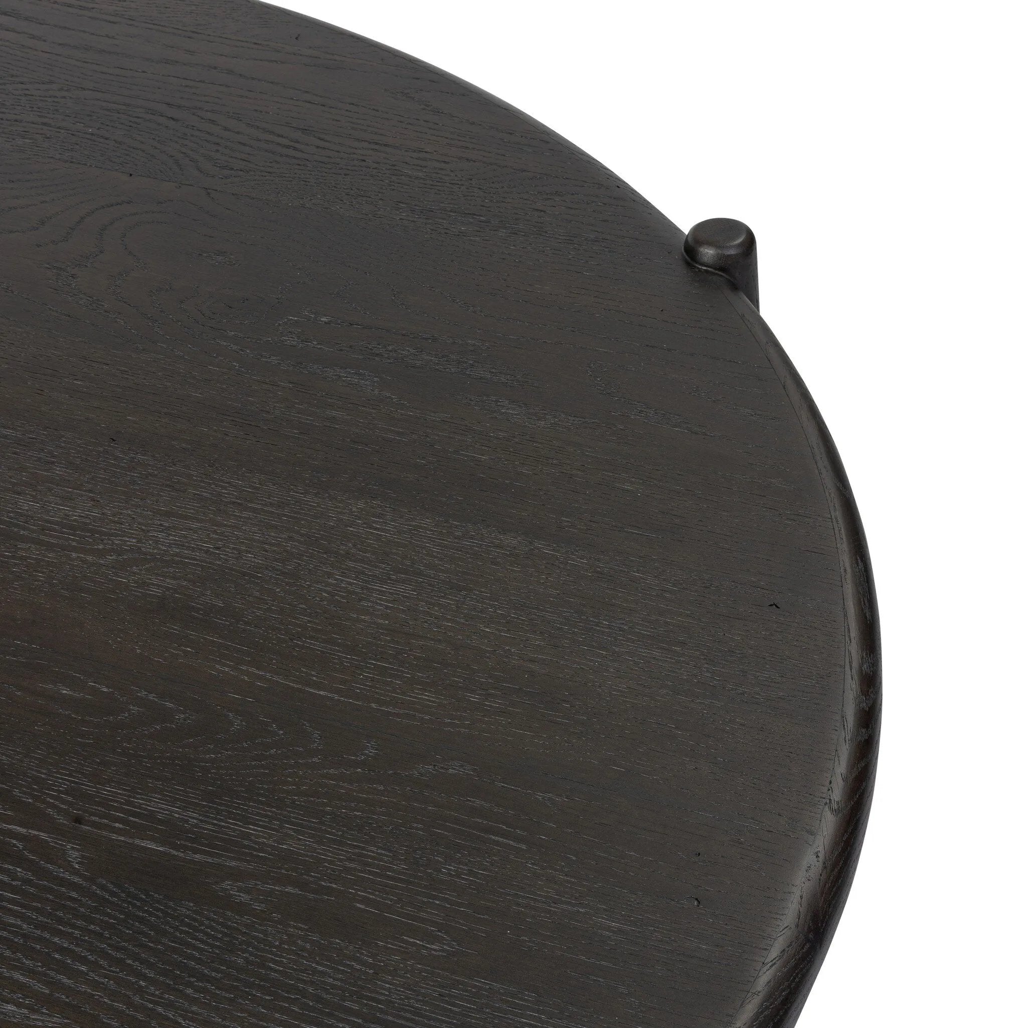 As fans of modern design at Amethyst, we love the nature inspired Salvador Coffee Table - Smoked Black Resawn Oak. This item pairs well with other brands such as Surya and is perfect for minimalist homes Amethyst Home provides interior design, new home construction design consulting, vintage area rugs, and lighting in the Charlotte metro area.