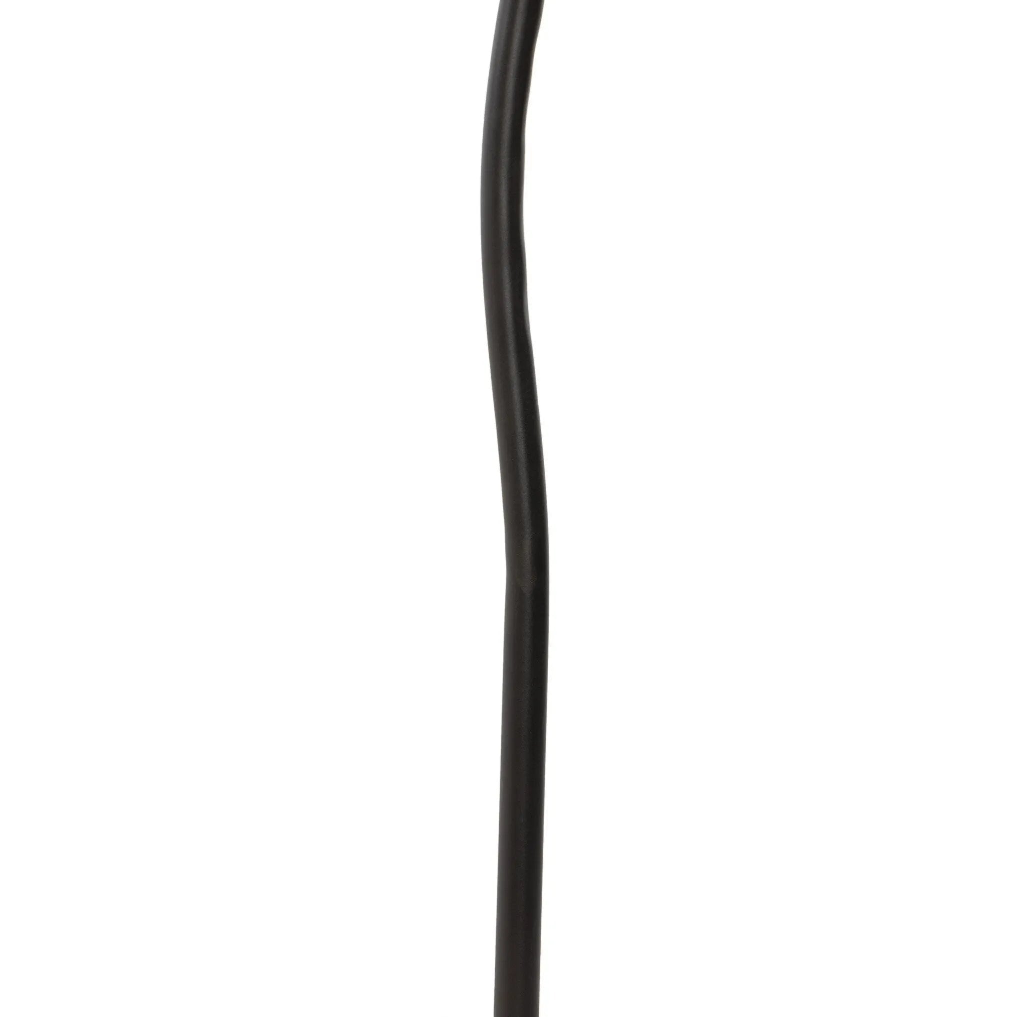 Featuring Selby Black Wrought Iron Floor Lamp by Four Hands at Amethyst Home. A curved cast iron tripod base pairs with an elongated boucle shade for a sculpted, minimalist look that works into any room with ease. Overall Dimensions: 12.75"w x 12.75"d x 60.00"h. Amethyst Home provides interior design, new home construction design consulting, vintage area rugs, and lighting in the Tampa metro area.
