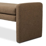 Featuring Serena Antwerp Cafe Accent Bench by Four Hands at Amethyst Home. Rich, linen-blend upholstery covers a long, sophisticated dining bench.Overall Dimensions: 70.00"w x 18.00"d x 19.00"hWeight : 48.50 lbsMaterials: 39% Linen, 35% Cotton, 26% Polyester, Poplar Plywood, 90% Polyurethane Foam Pad, 10% Polyester Fiber Batting. Amethyst Home provides interior design, new home construction design consulting, vintage area rugs, and lighting in the Washington metro area.
