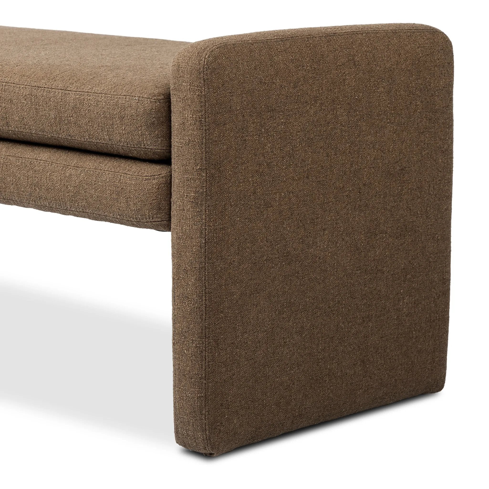 Featuring Serena Antwerp Cafe Accent Bench by Four Hands at Amethyst Home. Rich, linen-blend upholstery covers a long, sophisticated dining bench.Overall Dimensions: 70.00"w x 18.00"d x 19.00"hWeight : 48.50 lbsMaterials: 39% Linen, 35% Cotton, 26% Polyester, Poplar Plywood, 90% Polyurethane Foam Pad, 10% Polyester Fiber Batting. Amethyst Home provides interior design, new home construction design consulting, vintage area rugs, and lighting in the Washington metro area.