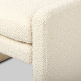 A traditional wool-blend fabric in cream covers this versatile ottoman for an easy fit in any room.As fans of organic modern aesthetics at Amethyst, we love the designer inspired Serena Ottoman - Durham Cream. This item pairs well with other brands such as Ethnicraft and is perfect for modern homes Amethyst Home provides interior design, new home construction design consulting, vintage area rugs, and lighting in the Boston metro area.