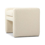 A traditional wool-blend fabric in cream covers this versatile ottoman for an easy fit in any room.As fans of organic modern aesthetics at Amethyst, we love the designer inspired Serena Ottoman - Durham Cream. This item pairs well with other brands such as Ethnicraft and is perfect for modern homes Amethyst Home provides interior design, new home construction design consulting, vintage area rugs, and lighting in the Dallas metro area.