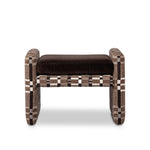 A playful vintage-inspired fabric covers this ottoman, adding a subtle flair to any room.As fans of wabi sabi materials at Amethyst, we love the optimistic inspired Serena Ottoman - Sandhill Cocoa. This item pairs well with other brands such as Visual Comfort and is perfect for eclectic homes Amethyst Home provides interior design, new home construction design consulting, vintage area rugs, and lighting in the Alpharetta metro area.