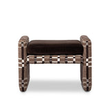 A playful vintage-inspired fabric covers this ottoman, adding a subtle flair to any room.As fans of wabi sabi materials at Amethyst, we love the optimistic inspired Serena Ottoman - Sandhill Cocoa. This item pairs well with other brands such as Visual Comfort and is perfect for eclectic homes Amethyst Home provides interior design, new home construction design consulting, vintage area rugs, and lighting in the Alpharetta metro area.