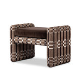 A playful vintage-inspired fabric covers this ottoman, adding a subtle flair to any room.As fans of wabi sabi materials at Amethyst, we love the optimistic inspired Serena Ottoman - Sandhill Cocoa. This item pairs well with other brands such as Visual Comfort and is perfect for eclectic homes Amethyst Home provides interior design, new home construction design consulting, vintage area rugs, and lighting in the Laguna Beach metro area.