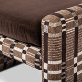 A playful vintage-inspired fabric covers this ottoman, adding a subtle flair to any room.As fans of wabi sabi materials at Amethyst, we love the optimistic inspired Serena Ottoman - Sandhill Cocoa. This item pairs well with other brands such as Visual Comfort and is perfect for eclectic homes Amethyst Home provides interior design, new home construction design consulting, vintage area rugs, and lighting in the Scottsdale metro area.
