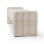 Featuring Serena Sheffield Ivory Accent Bench by Four Hands at Amethyst Home. A traditional ivory fabric with a classic box pattern covers a long, sophisticated dining bench.Overall Dimensions: 70.00"w x 18.00"d x 19.00"hWeight : 48.50 lbsMaterials: 100% Polyester, Poplar Plywood, 90% Polyurethane Foam Pad, 10% Polyester Fiber Batting. Amethyst Home provides interior design, new home construction design consulting, vintage area rugs, and lighting in the Austin metro area.
