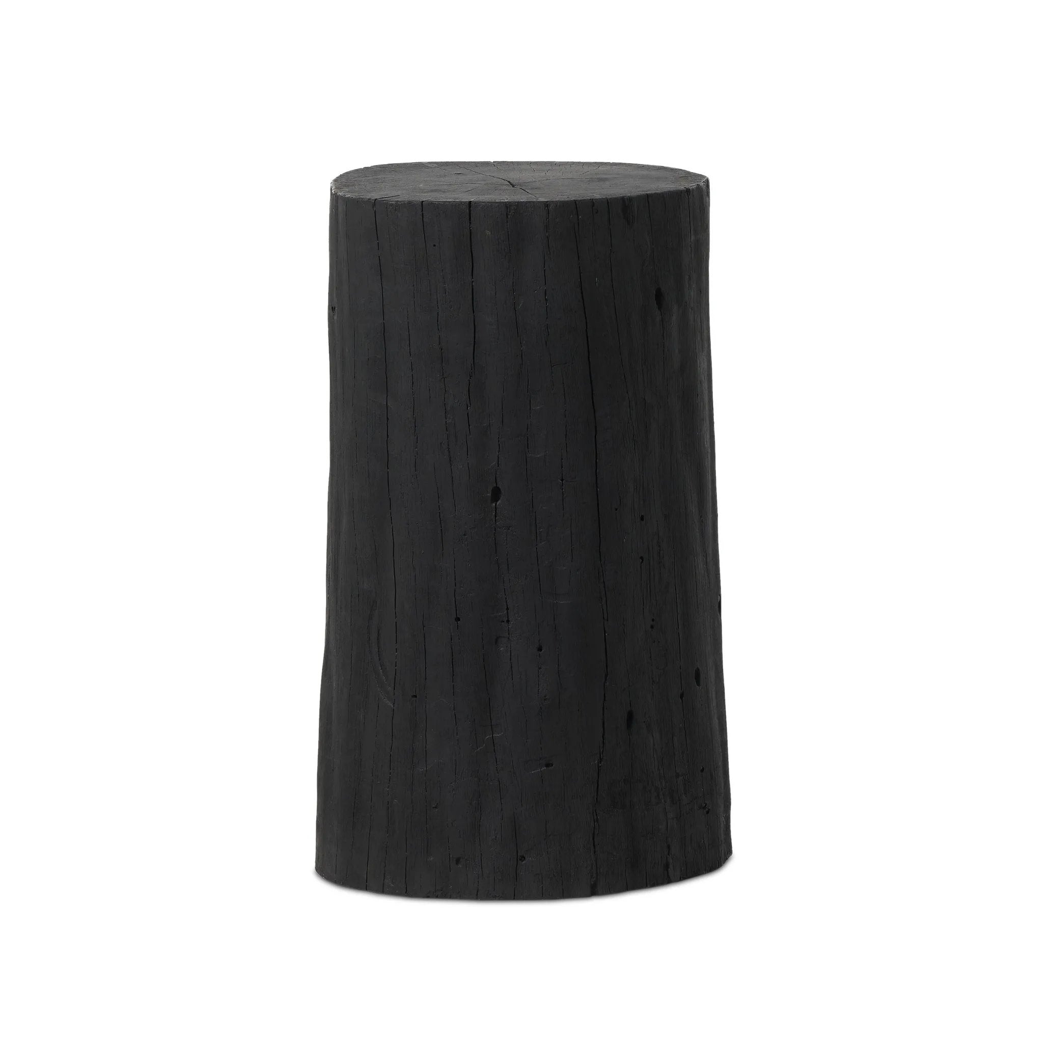 Ground any room with a style inspired by the beautiful simplicity of nature. Made of black-finished resin, the form for this special piece is molded from a tree trunk, then cast in resin to recreate the same shape and texture of the trunk — talk about a true statement piece Amethyst Home provides interior design, new home construction design consulting, vintage area rugs, and lighting in the Park City metro area.