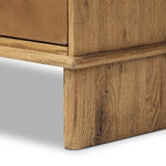 Featuring Stella Hazel Oak Veneer Nightstand by Four Hands at Amethyst Home. Bring a Nordic-inspired look to your bedroom styling. A spacious two-drawer nightstand of thick, grain-rich oak veneer encases drawer fronts covered with tan top-grain leather exclusive to Four Hands. Finished out with long, linear iron hardware. Overall Dimensions: 28.00"w x 19.50"d x. Amethyst Home provides interior design, new home construction design consulting, vintage area rugs, and lighting in the Omaha metro area.